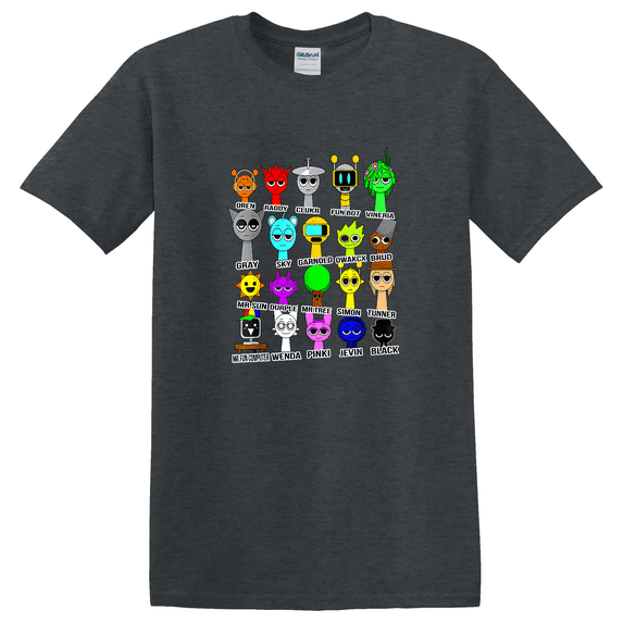 Sprunki Toys Birthday Party Celebration Fun Graphic Tee T-Shirt