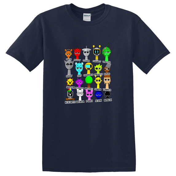 Sprunki Toys Birthday Party Celebration Fun Graphic Tee T-Shirt