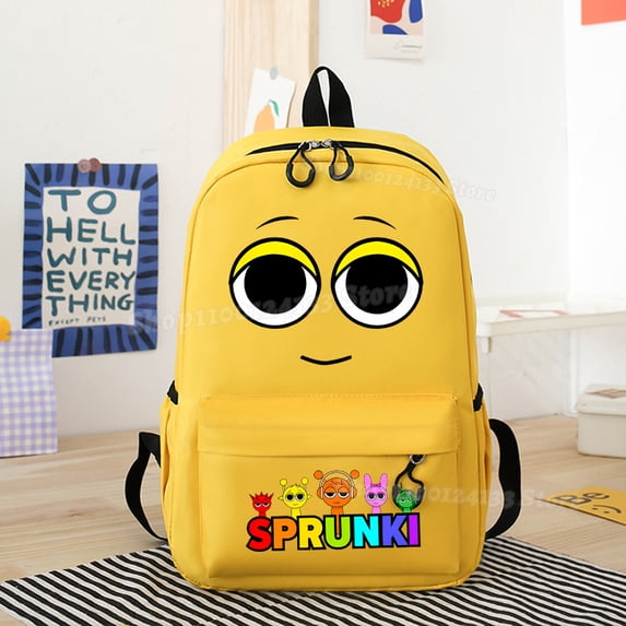 Sprunkis Backpack School Bag Game Cute Backpack to School Book Storage Lightweight Backpack for School, Work, Travel