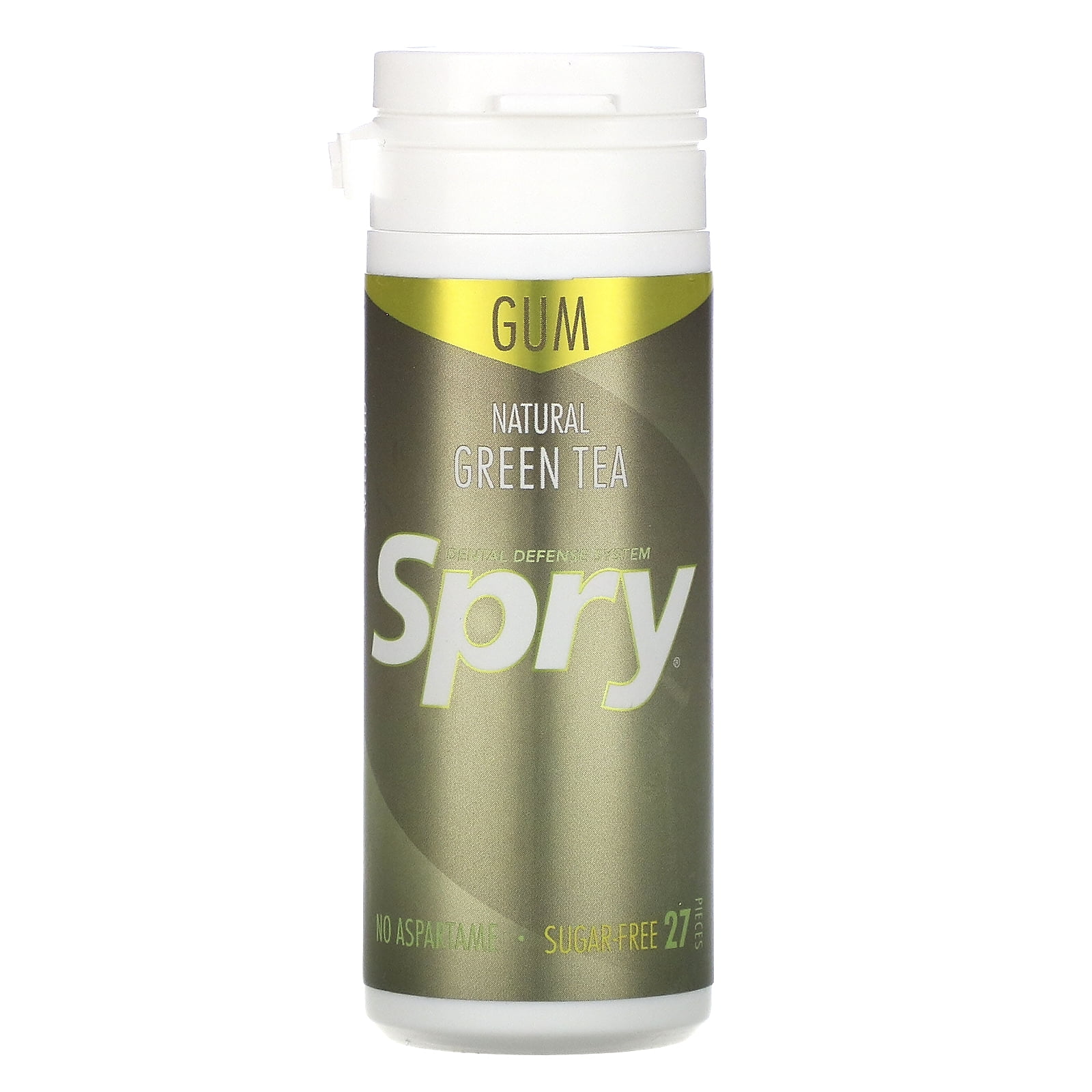 Spry All Natural Green Tea Chewing Gum Case Of 6 27 Ct