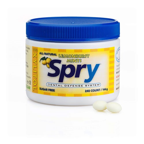 Spry AllNatural Mints, LemonBurst, 240 ea