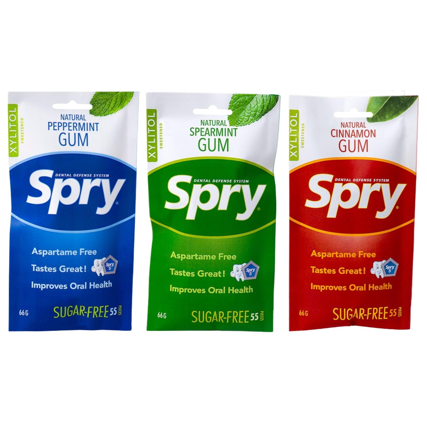 Spry On The Go Gum, Fresh Natural Xylitol Chewing Gum Dental Defense ...