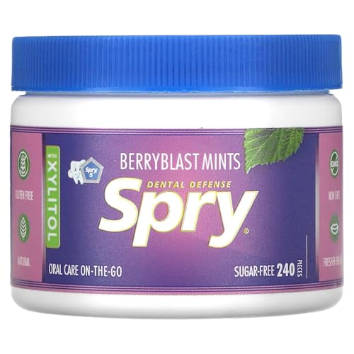 Spry Xylitol Berry Blast Mints Sugar Free Candy Breath Mints That