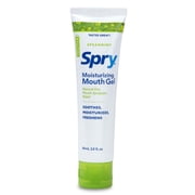 Spry Xylitol Dry Mouth Gel for Adult, Natural Ingredients, Sugar-Free, Spearmint Flavor 2 oz
