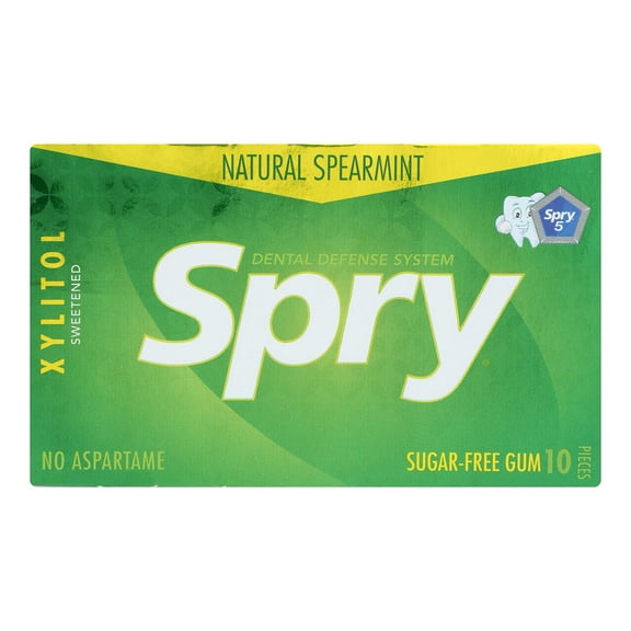 Spry Xylitol Gems - Spearmint - Case of 20 - 10 Count