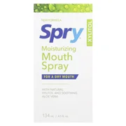 Spry Xylitol Moisturizing Mouth Spray for Adult, Natural Spearmint Bad Breath, 4.5 fl oz 2 Pack