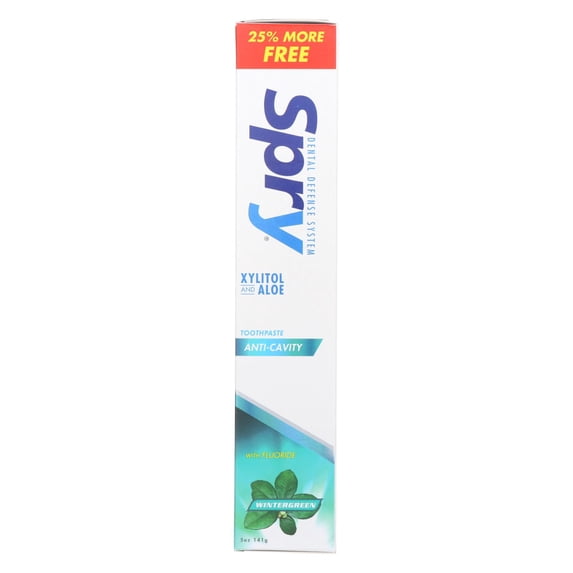 Spry Toothpaste - Wintergreen - Flouirde - 5 oz