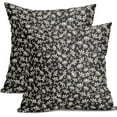 thumbnail image 1 of Sps ssion 20” x 20” Vintage Floral Cotton Linen Decorative Pillow Covers, (2 Count), 1 of 6