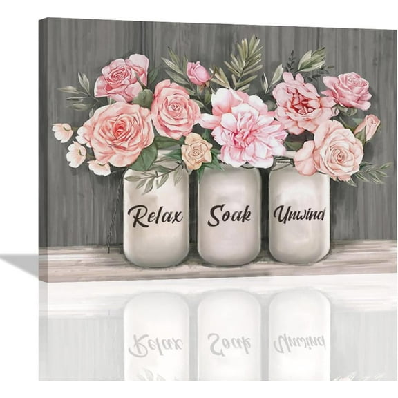 Sps ssion Pink Flower 16"x12" Framed Canvas Art Prints