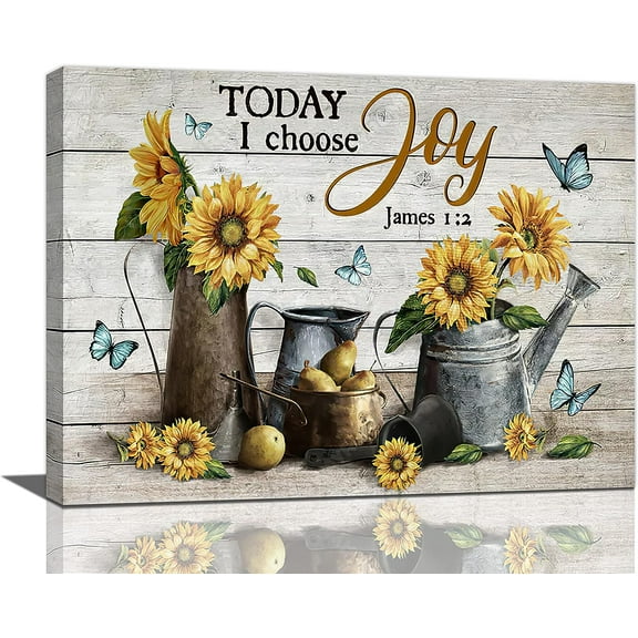 Sps ssion Sunflower 16" x 12" Framed Canvas Art Prints