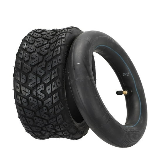 Spshop Electric Scooter Tyre Inner Tube and Outer Tire,10 Inch 85/65-6.5,Straight Mouthpiece,Black Rubber,for Kugoo G-Booste and for G2 Pro
