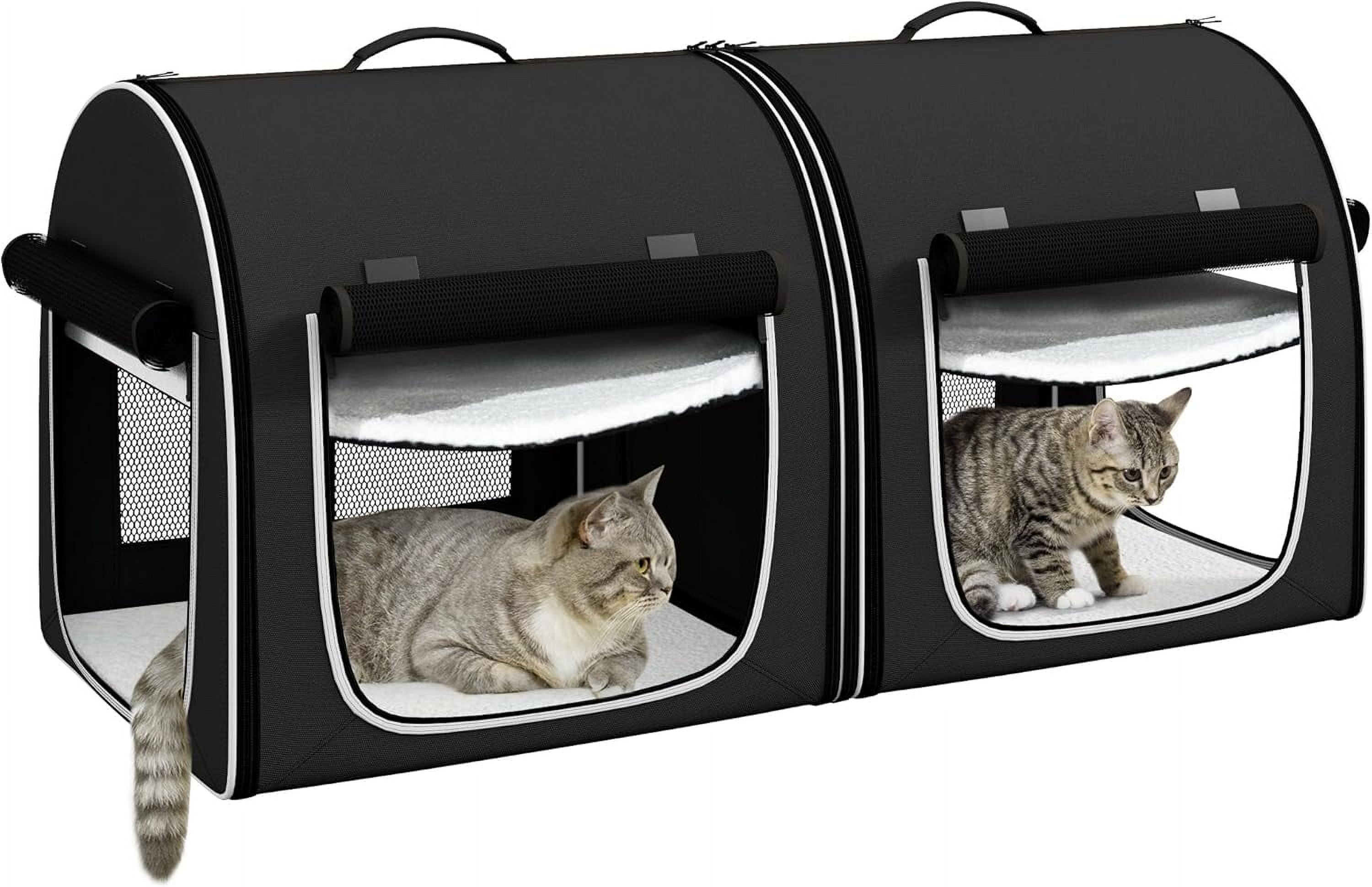 Visual Reference: Sptwo 39 Portable Soft Sided Cat Carrier Cat Kennel Travel