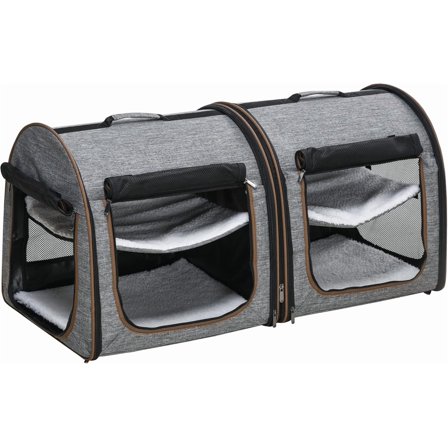 Picture of PetLuv Pull-Along Rolling Pet Carrier, Soft Sided, Locking Zippers ...