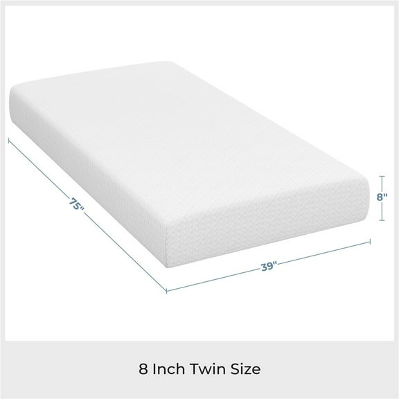 Sptwo Full Size Mattress, Full Size Mattress in a Box, Gel Memory Foam Mattresses with Comfort Foam for Cooling Night Sleep, Pressure Relief,8 inch,Twin