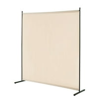 Sptwo Room Divider, Single Panel Room Divider, Privacy Screen Indoor, Partition Divider for Room Separation, Freestanding Room Divider Panel for Office, Bedroom,71inx1 Beige
