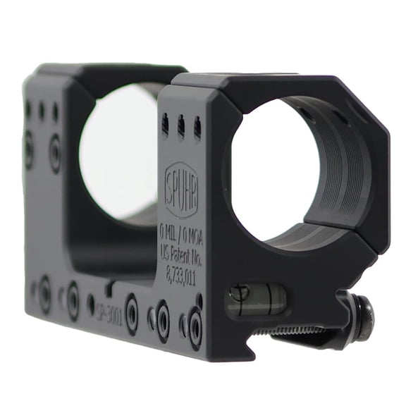 Spuhr Steel Side Clamp Pick Scope Mount, 30mm Tube, 30mm Height, 0MIL/0MOA, 10-Degree Wedge for Scope Alignment (SP-3001M)