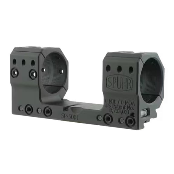 Spuhr Steel Side Clamp Pick Scope Mount, 35mm Tube, 30mm Height, 0MIL/0MOA, 10-Degree Wedge for Scope Alignment (SP-5001M)