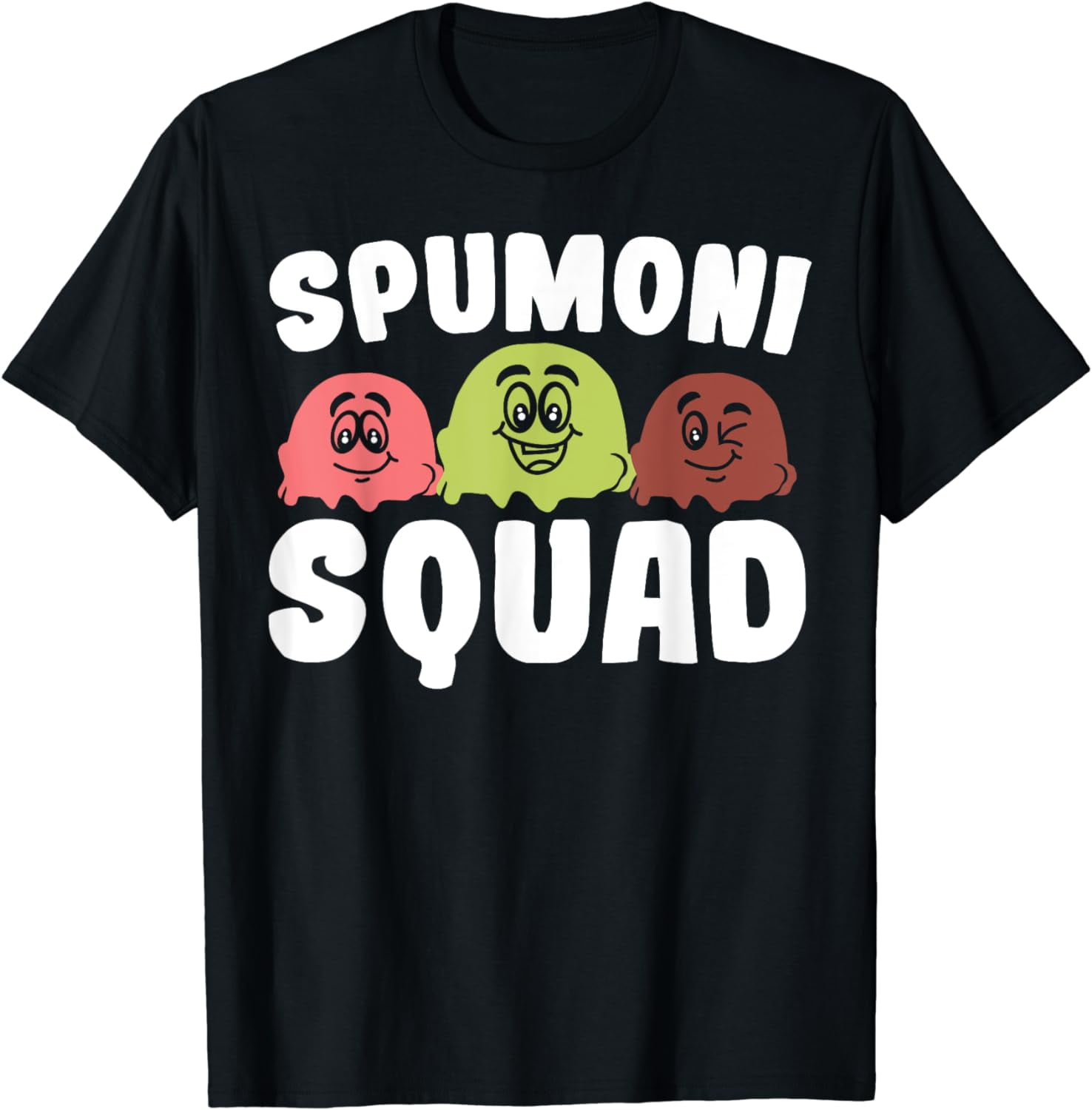 Spumoni Ice Cream Squad Cherry Pistachio Chocolate Spumoni TShirt