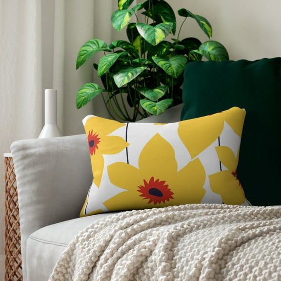 Spun Polyester Lumbar Pillow