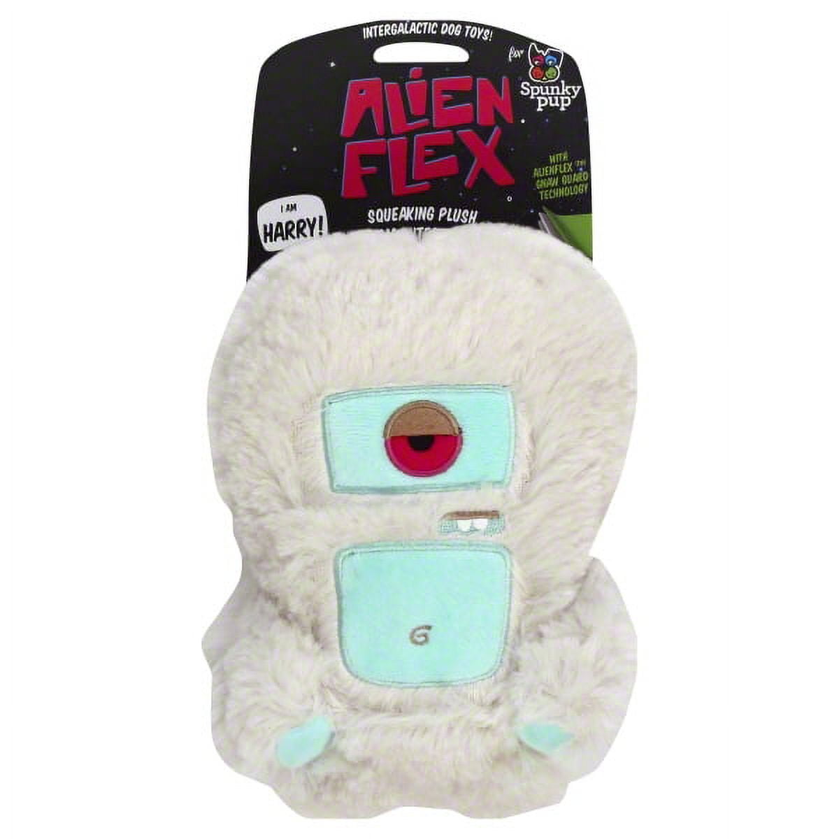 Spunky Pup Alien Flex Harry Plush Dog Toy Spunky Pup Alien Flex Harry Plush Dog Toy