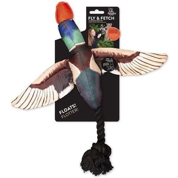 Spunky Pup SP00672 Fly & Fetch Duck Dog Toys