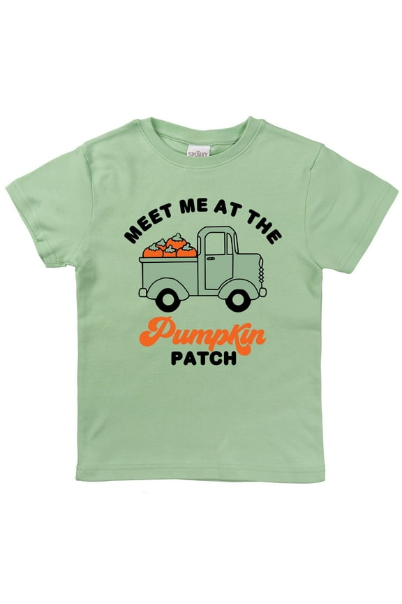 Boys Pumpkin Patch Truck Organic Cotton Halloween Top, Sizes Newborn to 16