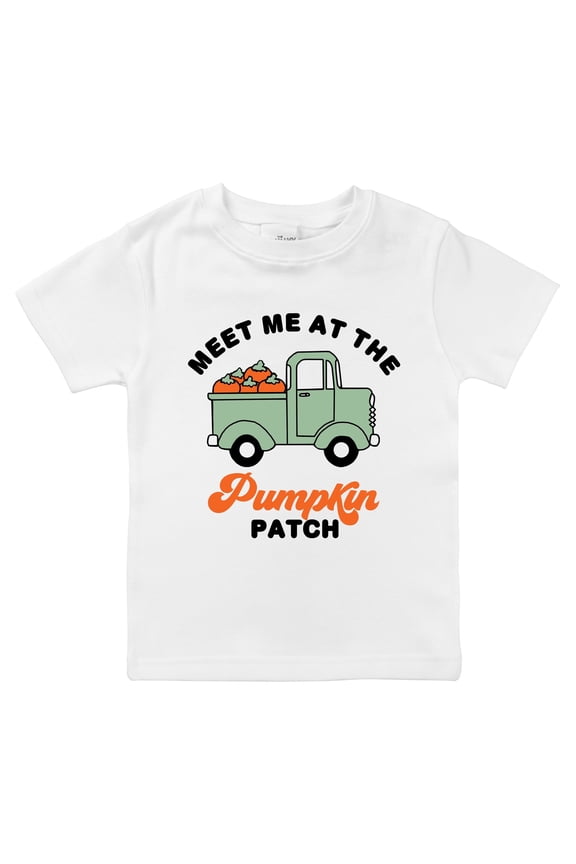 Boys Pumpkin Patch Truck Organic Cotton Halloween Top, Sizes Newborn to 16