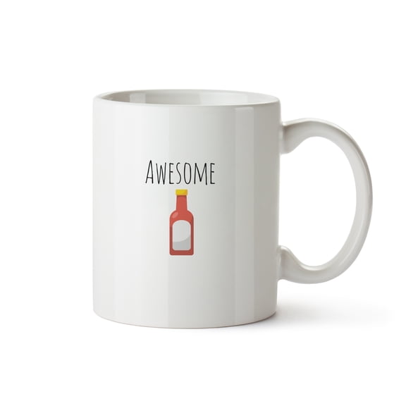 SpunkySwell 11 oz. "Awesome Sauce" Wordplay Ceramic Mug