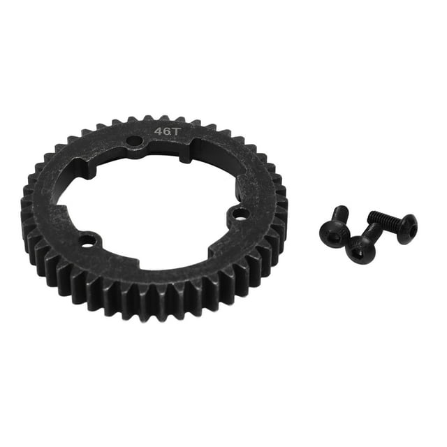 Spur Gear 46T Steel Black Anti Rust Corrosion Resistance Hardened RC