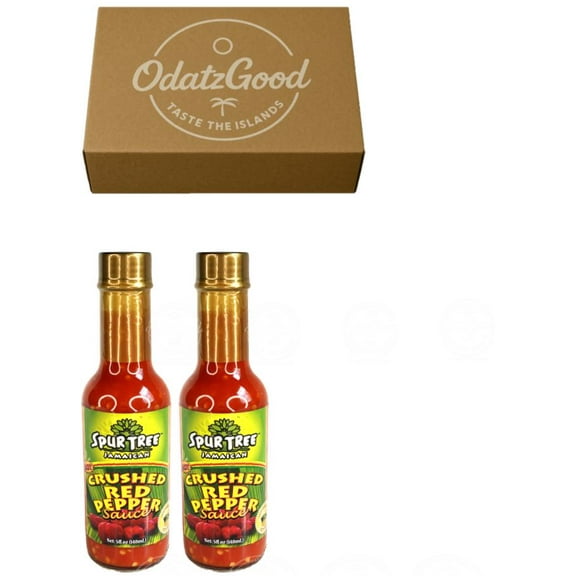Spur Tree Crushed Red Pepper 5oz (148ml) 2-Pack Product of Jamaica Curated & Packaged by ODatzGood