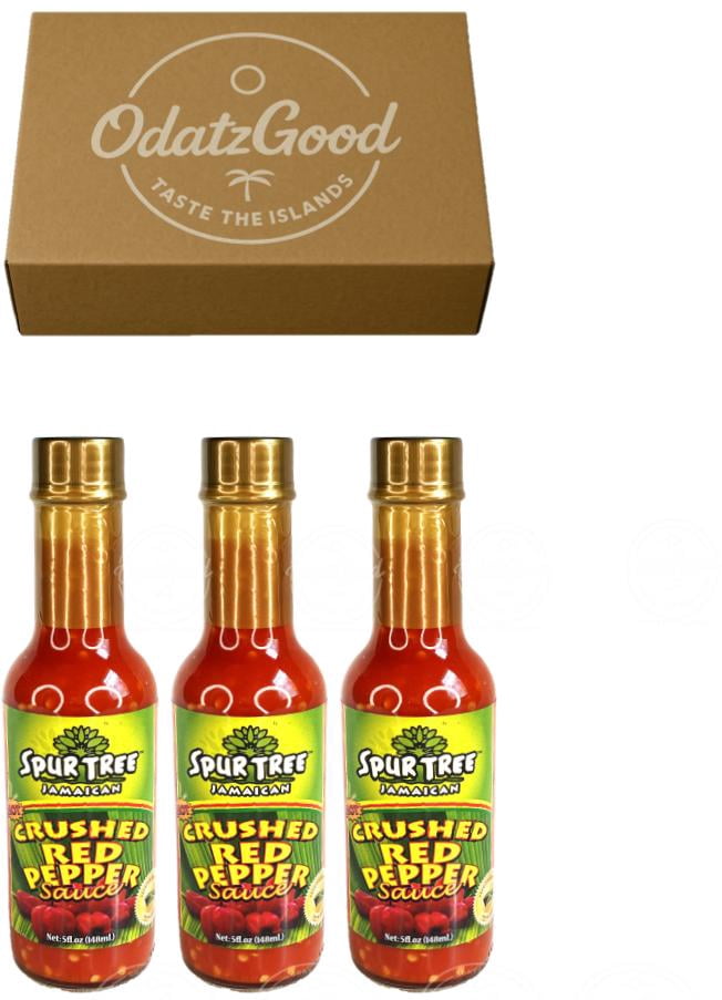 Spur Tree Crushed Red Pepper 5oz (148ml) 3-Pack – Product of Jamaica – Curated & Packaged by ODatzGood