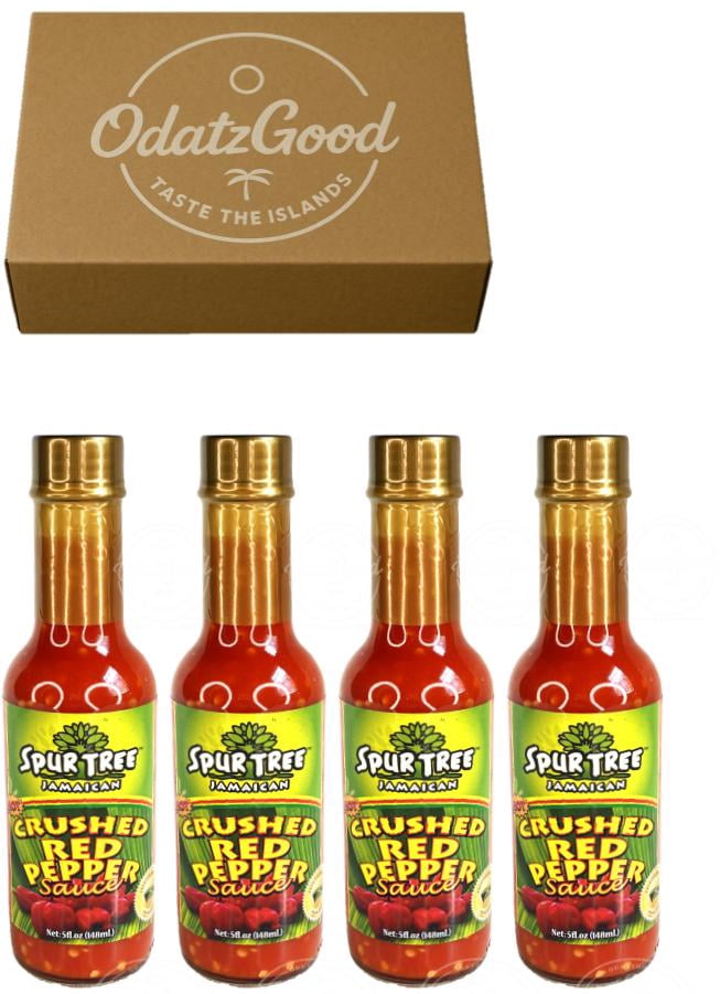 Spur Tree Crushed Red Pepper 5oz (148ml) 4-Pack – Product of Jamaica – Curated & Packaged by ODatzGood