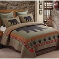 thumbnail image 1 of Bear and Paw Rustic Lodge Quilt and Sham Set - Twin Size, 1 of 1