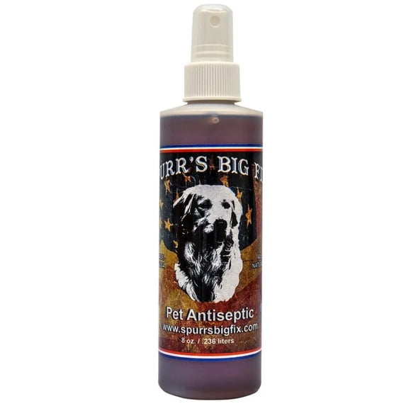 Spurr's Big Fix Antiseptic Spray for Dog Hot-Spots Cuts 8 oz.