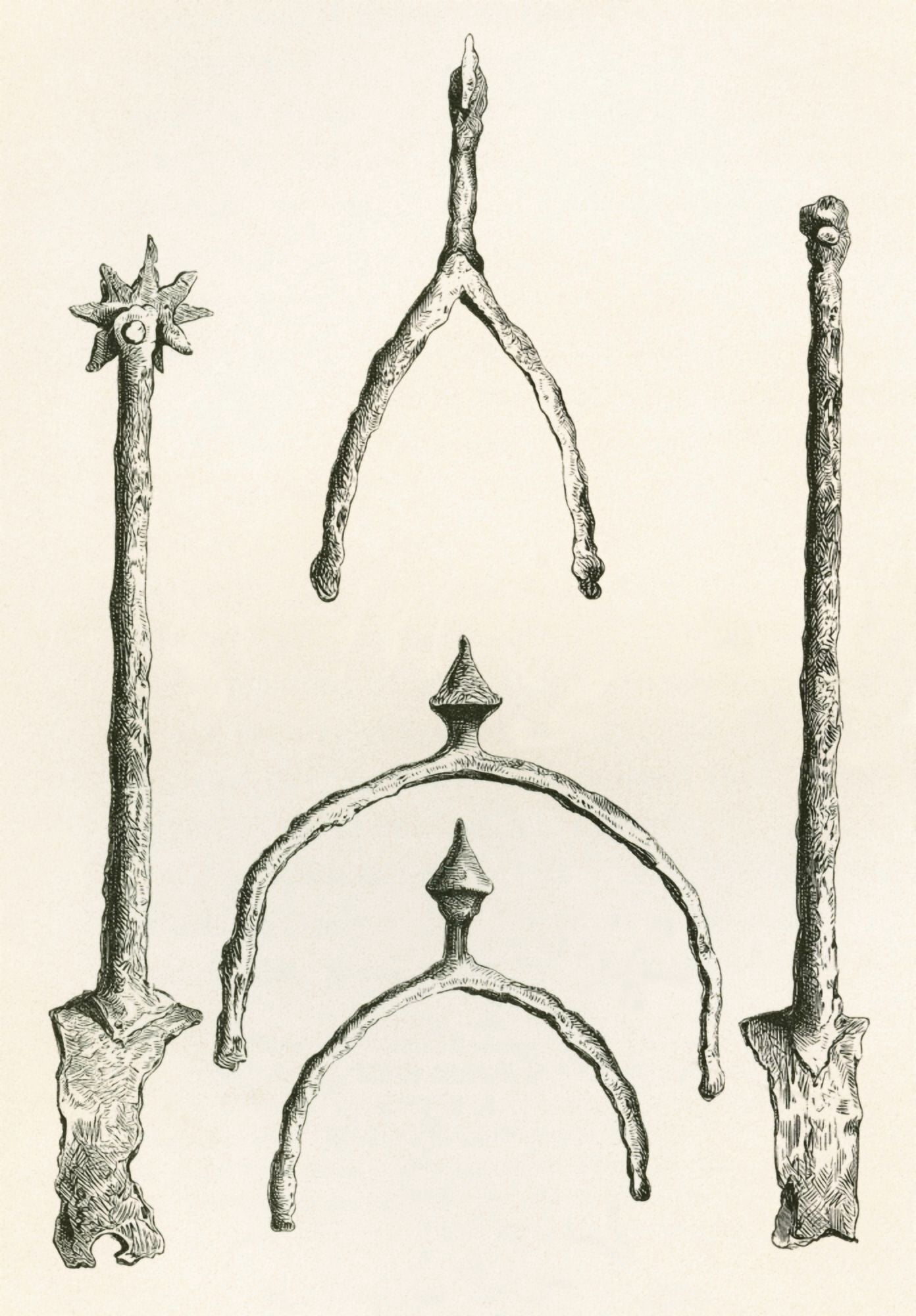 Spurs Dating From C1460 From The Tower Collection From The British Army Its Origins Progress And Equipment Published 1868 Canvas Art - Ken Welsh Design Pics (11 x 17)