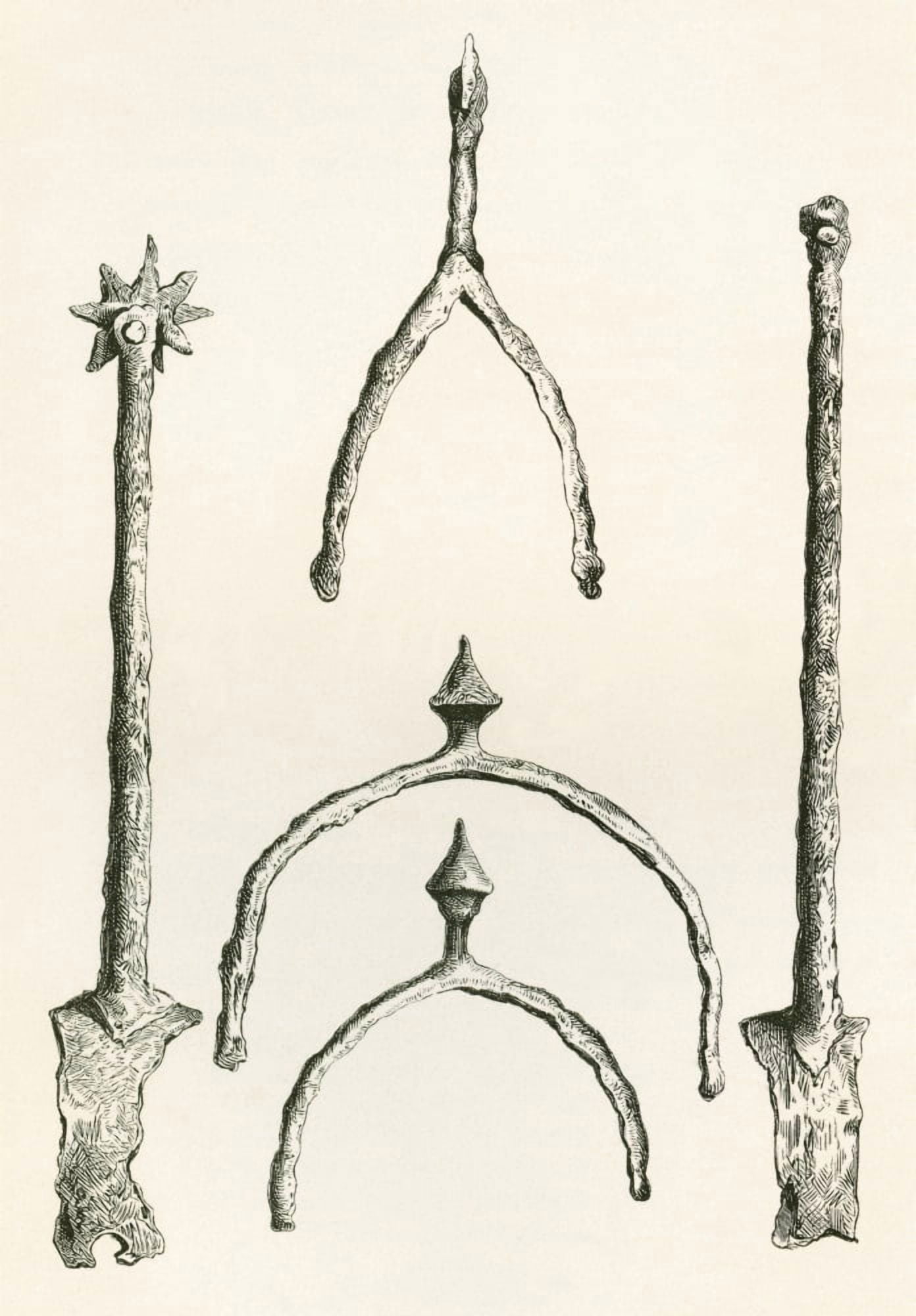 Spurs Dating From C1460 From The Tower Collection From The British Army Its Origins Progress And Equipment Published 1868 Canvas Art - Ken Welsh Design Pics (22 x 34)