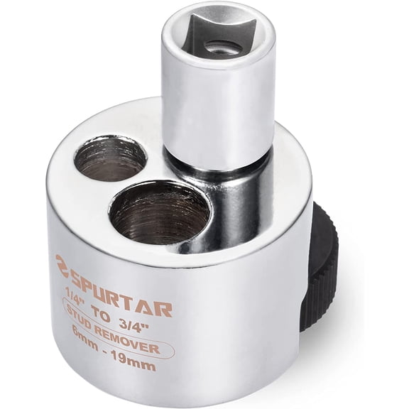 Spurtar Stud Remover Fit 1/4" to 3/4" (6 to 19mm) Bolt Extractor Nut Splitter with Knurled Roller and Cam Lock, Stud Extractor Tool for Broken Bolt Remover or Seized Nuts, Grip Damaged Screws