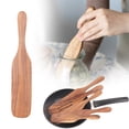 thumbnail image 1 of Spurtle for Sourdough Starter, Spreading, Cooking, Mixing, Reaching Bottom of Jar, Kitchen Utensils, Spurtles Kitchen Tools Wooden Kitchen Utensils for NonStick Cookware, 1 of 8
