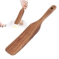 thumbnail image 1 of Spurtle Spatula Slender Long Handle Wooden Mixing Stick For Jars Dough Beater Spatula Kitchen Tool Baking Cooking Mixing Jam Honey Condiments Non Scratch Utensil Wood 29*5CM, 1 of 8