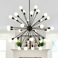 thumbnail image 1 of Sputnik Chandelier - Adjustable 32-Light Mid-Century Modern Ceiling Light for Dining Room & Kitchen, 1 of 4