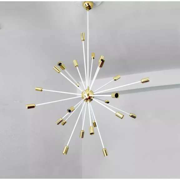 Sputnik Chandeliers Mid Century Modern Brass Industrial Lamps Ceiling Mount Fixture Lighting For Home Indoor Decor