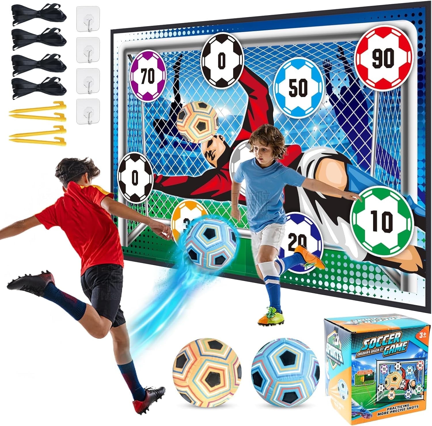 Spvtwiu Soccer Ball Game Set for Child