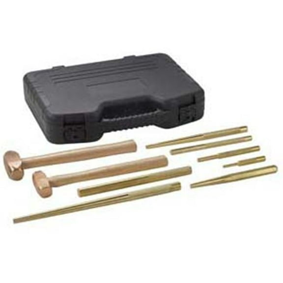 Spx-Otc 9 Piece Master Brass Hammer and Punch Set
