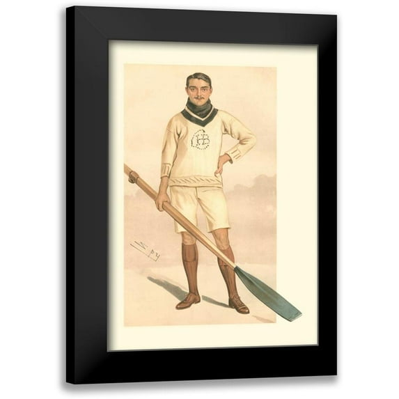 Spy 11x14 Black Modern Framed Museum Art Print Titled - Vanity Fair Rowing