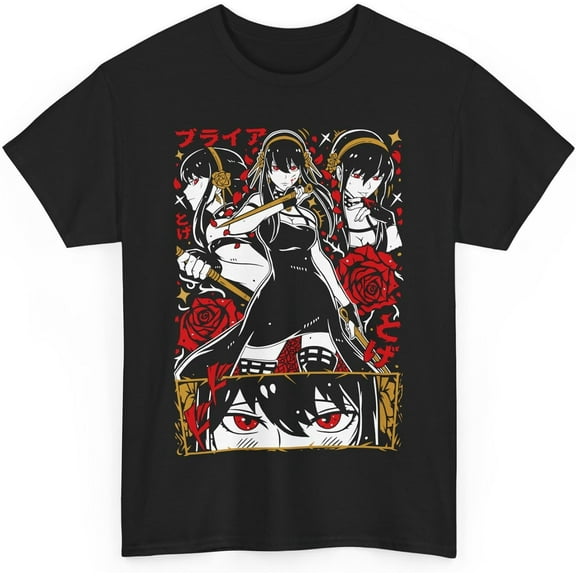 Spy Anime Family Anya T-Shirt Yor Forger Anime Short Sleeve T-Shirt