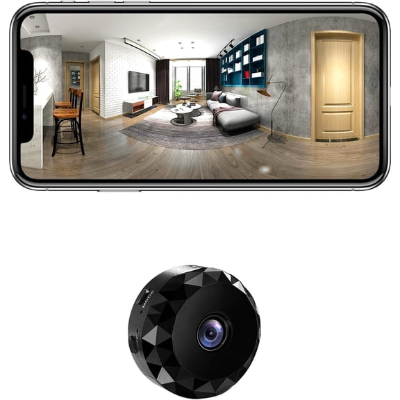 Spy Camera 1080P WiFi Hidden Camera Wireless Home Security Long-Lasting Battery Cameras with Motion Detection Indoor Security Video Spy Cam for Home Surveillance with App Control (Black)