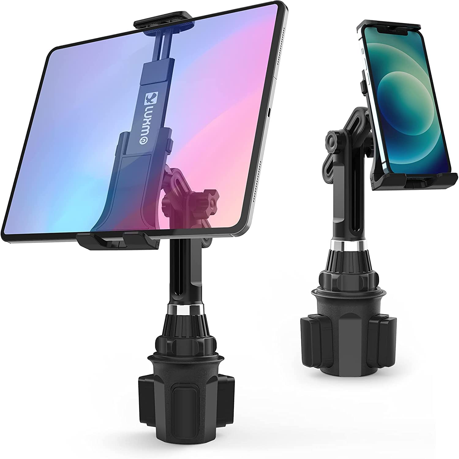 Tablet Neck 2-in-1 Cup Holder Tablet & Phone Mount, Adjustable Neck for iPhone ...