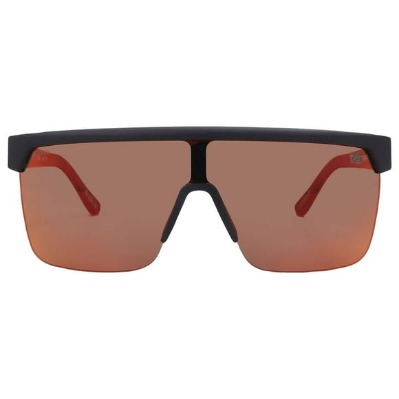 FLYNN 5050 Happy Boost Polarized Orange Mirror Shield Unisex Sunglasses 6700000000209