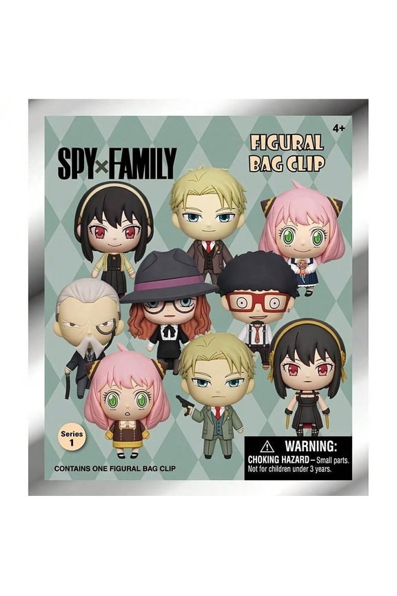 Spy Family 3D Blind Bag Keychain, 1 PC,