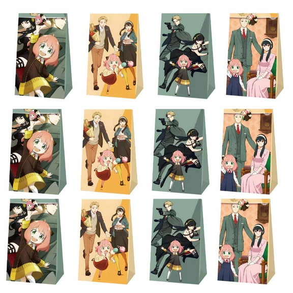 Spy Family Candy Bags Birthday Goodie Party Favor Decorations Treat Supplies
